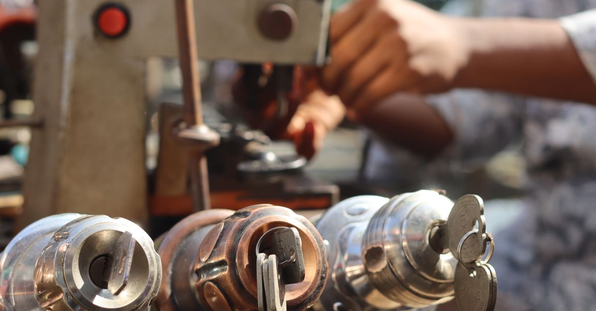 locksmith unlocking front door — Fordham Locksmith Bronx